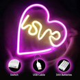thumbnail image 4 of Love In Heart Neon Signs Night Lights Led Neon Light Sign Love In Heart Light Bedroom Wall Light Lamp Neon Lights For Bedroom Indoor Wall Decor For Ho, 4 of 5