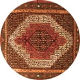 thumbnail image 1 of Ahgly Company Indoor Round Persian Orange Traditional Area Rugs, 5' Round, 1 of 1