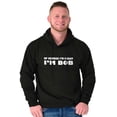 thumbnail image 3 of Course Im Right Im Bob Men's Big & Tall Graphic Hoodie Brisco Brands 2X, 3 of 5