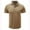 Khaki, variant on JURANMO Men's Polo Shirts Patchwork Collar Short Sleeve T-shirt Summer Business Casual Tee Tops with Pocket Today's Deals Blue XL