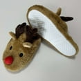 thumbnail image 3 of Chenyee Christmas Cute Reindeer Antlers House Slippers for Women Men Funny Plush Fuzzy Bedroom Home Shoes, 3 of 4
