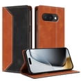 thumbnail image 2 of Phone Case for Google Pixel 9A FOXDOCK Premium Leather,Creative Dual-Color Cover with Card Slot,Shockproof, 2 of 7
