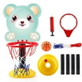 thumbnail image 1 of 1 Ensemble de Jouets Support de Basketball Réglable avec Filets de Base Panier Stable Stimuler le Potentiel Sportif Gonfleur Petit Singe Jouets de Basketball Jouets d'Intérieur, 1 of 10