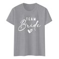 thumbnail image 4 of Women Bride Shirt Team Bride Shirts Party Shirts Bridal Party T-Shirt Bridesmaid Proposal Gift, 4 of 4