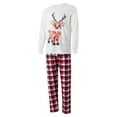 thumbnail image 4 of Sunisery Merry Christmas Family Matching Pajamas Sets Plaid Deer Print Holiday Xmas Pjs Sleepwear For Family Adults Kids, 4 of 7