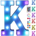 thumbnail image 1 of Luces LED con letras, luz nocturna con forma de marquesina y colorida K, 1 of 6