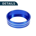 thumbnail image 5 of AC Climate Heater Knob Cover Interior Trim for Honda Civic 10th Gen 16-20 Aluminum Alloy Blue 2 Pcs, 5 of 6