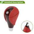 thumbnail image 4 of Perilla de cambio de marchas automática Unique Bargains? Perilla de palanca de cambios para Lexus ES350 07-15 de plástico con cuero sintético rojo marrón, 4 of 6