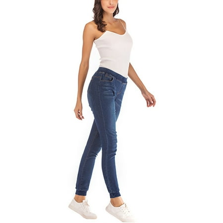 Women Stretchy Casual Sport Fitness Skinny Leggings Pants Slim Denim Jeans Jeggings Pants Trousers New