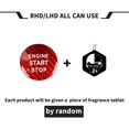 thumbnail image 4 of Carbon Fibre Protector Car Engine Start Stop Switch Button Sticker Ignition Sticker Car Interior Decoration Replacement for Lexus NX200 NX300 GS ES200 ES250 CT RX300, 4 of 7