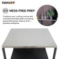 thumbnail image 3 of Sunjoy 25 x 21 in. Stainless Steel Three-Tier Open Storage Shelf for Outdoor&Indoor Kitchen, 3 of 7