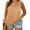 Light brown1, variant on Plus Size Women Solid Color Sleeveless Casual Tank Tops Crew Neck Simple Camisole 5XL