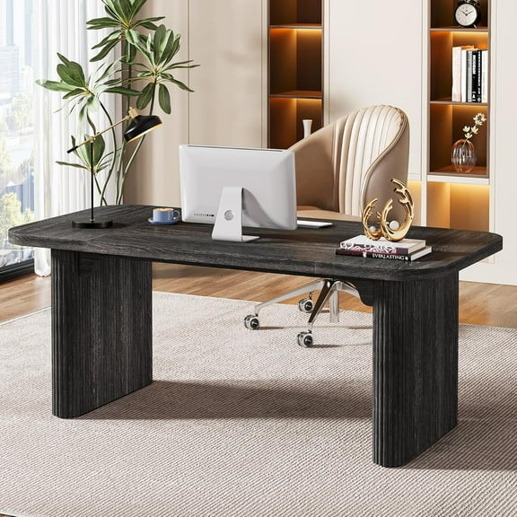 Tribesigns 62-Inch Executive Desk, Large Computer Office Desk, Modern Office Desks & Workstations