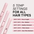 thumbnail image 3 of L'ANGE HAIR Le Duo Flex 360° Airflow Titanium Styler | Curling Iron with Adjustable Settings Creates Waves | Air Flow Styler Enhances Volume Locks | Dual Voltage Tool for All Hair Types (Blush), 3 of 11