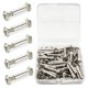 thumbnail image 1 of 50 Uds tornillos de conexión para muebles tornillos de conexión acero niquelado M4 x 31-40 mm tornillos profesionales para muebles conexión directa ShuxiuWang 8390612954610, 1 of 1