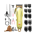 thumbnail image 2 of Kit Rasuradoras Para Perros Y Gatos Máquina De Cortar Pelo Cortadora De Pelo Para Mascotas Malubero Dorado, 2 of 4