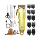 thumbnail image 2 of Kit Rasuradoras Para Perros Y Gatos Máquina De Cortar Pelo Cortadora De Pelo Para Mascotas Malubero Dorado, 2 of 4