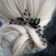 thumbnail image 4 of KAKOWELY Peinetas laterales de cristal negro para Halloween, accesorio para el cabello de boda, 4 of 4