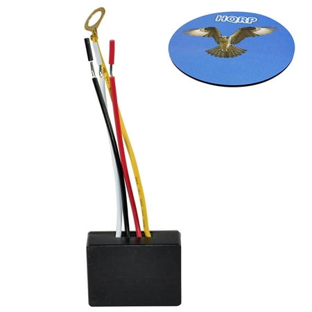 Pj557d Replacement Lamp Module - HQRP Touch Light Switch LO-ME-HI-OFF Table Lamp Module Sensor 150W 120V + HQRP Coaster