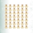 thumbnail image 4 of EeaseMX 400 piezas de accesorios para hacer joyas, flores ahuecadas de tres hojas, delicados pendientes, multiusos, para uso en el hogar y en tiendas. Dorado., 4 of 7