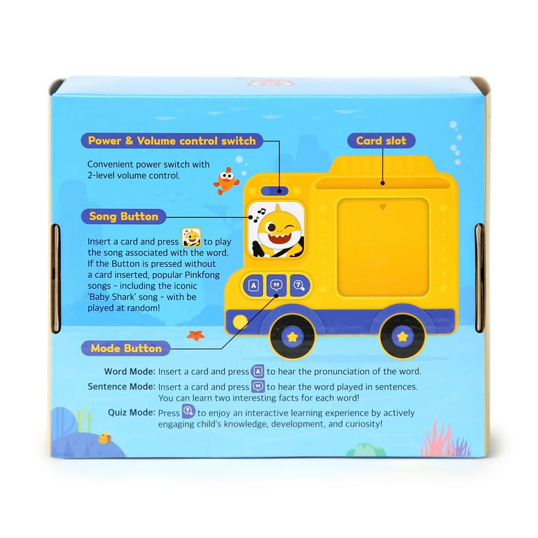 Pinkfong Baby Shark Flash Card Learning Bus Sound Pad - Walmart.com