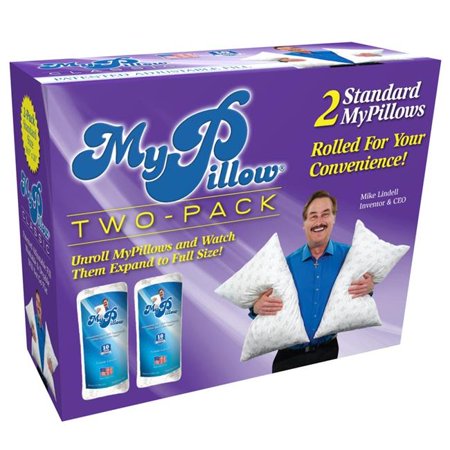 MyPillow Cotton Classic Standard Bed Pillow, Pack of 2