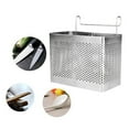 thumbnail image 3 of 2X Stainless Steel Chopsticks Holder Hanging Cutlery Drying Basket Tableware Drainer with Hooks Kitchen Utensil(A), 3 of 6