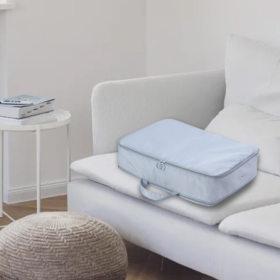 Space Saving Self-Compression Organizer Bag, Waterproof & Moisture-Proof Packing Cubes for Blankets,Clothes,Comforters, and Bedding Storage,Storage Tote for Space Optimization(16.14*12.2*3.94Inch)