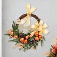 thumbnail image 4 of Corona navideña artificial, guirnalda navideña, guirnalda decorativa para puerta de entrada, corona navideña para boda, oficina, dormitorio, pared,, 4 of 8
