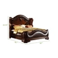 thumbnail image 3 of Pemberly Row Traditional Queen 5 PC Bedroom Set made with Wood in Dark Walnut, 3 of 10