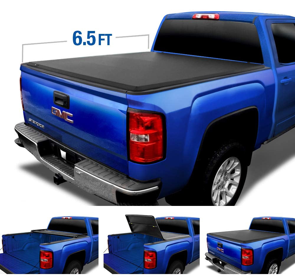 Photo 1 of **used, minor scratches**

Tyger Auto T3 Tri-Fold Truck Tonneau Cover TG-BC3C1004 Works with 2007-2013 Chevy GMC 1500 2007-2014 Silverado/Sierra 2500 3500 HD Excl. 2007 Classic Fleetside 6.5 Bed