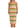 thumbnail image 1 of PENGXIANG Robe Longue Sans Manches Tricotée pour Femmes Bretelles Spaghetti Dos Nu Maxi Robes, 1 of 6