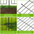 thumbnail image 2 of ChaoLink Garden Fence,10 Panels No Dig Decorative Fence for Outdoor ,Yard, Patio,29*32 In Animal Barrier Rustproof Metal Wire Panel,Temporary Dog Fence Flat topFlat top 29w×32h in, 2 of 7