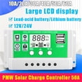 thumbnail image 4 of 50A Solar Charger Controller 12V/24V Auto PWM Controllers LCD Display, 4 of 8