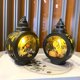 thumbnail image 2 of Witch Lámpara decorativa para chimenea de Halloween, lámpara de viento transparente, linternas portátiles, 2 of 5