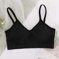 thumbnail image 2 of B91xZ Minimizer Bras for Women Shirred Front Racerback Sports Bra,Black L, 2 of 4