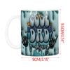 PEONAVET Mug Lettering Inflated World's Mug 11oz Warp Sublimation, The Man The The Mug