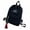 Black, variant on Toimothcn Woman Mini Simple Corduroy Backpacks Campus Style Simple Solid Color Leisure Schoolbags