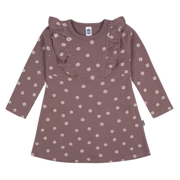 Gerber vestido rosa niña algodón 100% cómodo fresco para primavera y verano