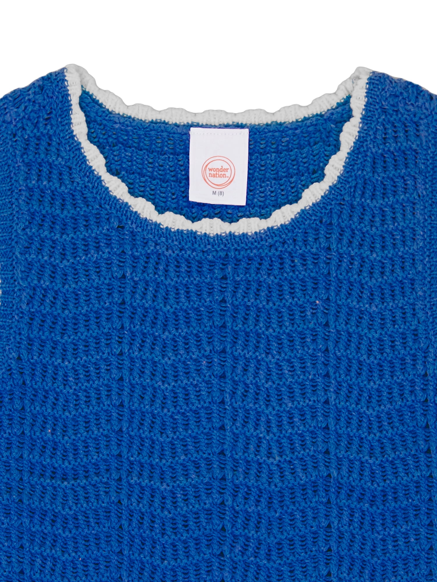 Wonder Nation Girls Crochet Sweater Tank, Sizes 4-18 & Plus