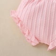 thumbnail image 7 of NOLDARES Toddler Baby Girl Summer Clothes Ruffle Knit Sleevelesss T-Shirt Tee Tops + Shorts Cute Outfits Set(Pink,6-12 Months), 7 of 7