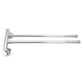 thumbnail image 1 of Soporte de pared de acero inoxidable, toallero abatible hacia afuera, 2/3/4 barras, brazo plegable, colgador giratorio, toallero, organizador de Juegos de accesorios de baño plata 345*135*43mm Kearding JJ25281-01B, 1 of 6