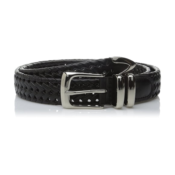 Cinturón trenzado para hombre Perry Ellis negro 46 Medio