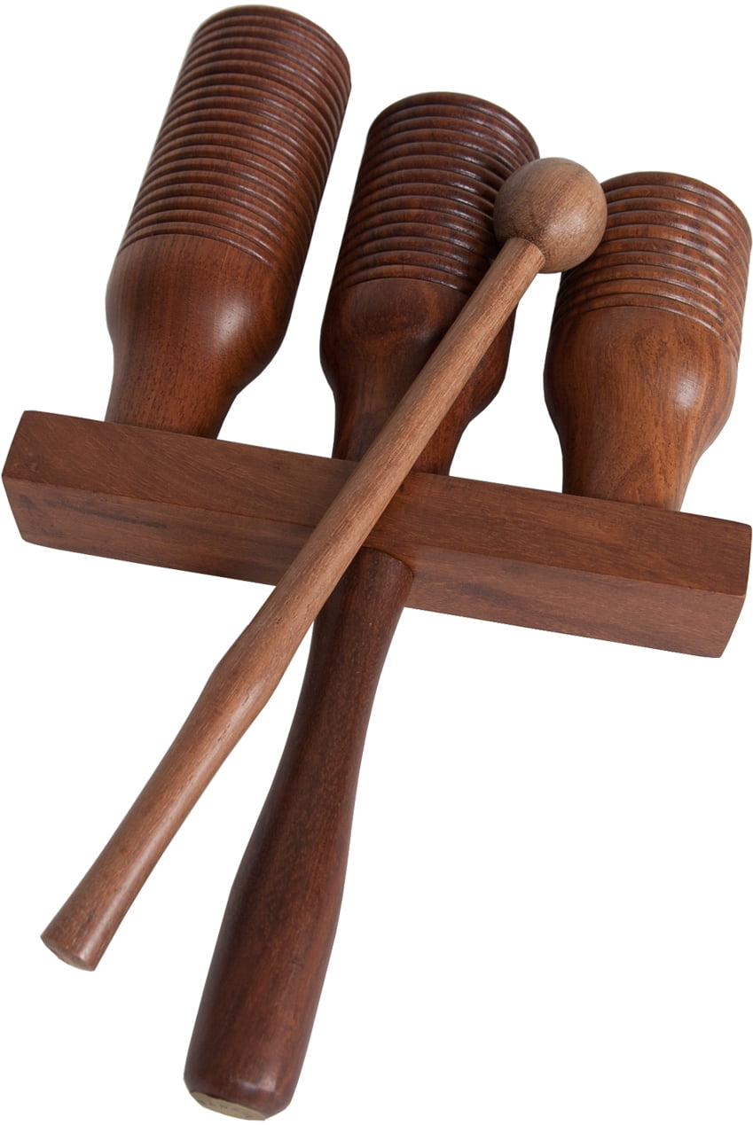 DOBANI 3bell Wooden Agogo w/ Mallet