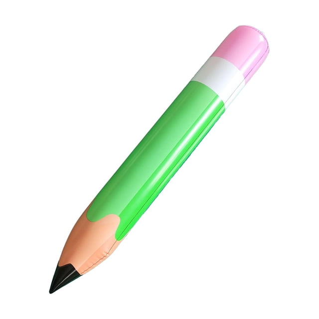 segolike Inflatable Pencil Balloon 70cm Crayon Balloon for Classroom Celebration Room green