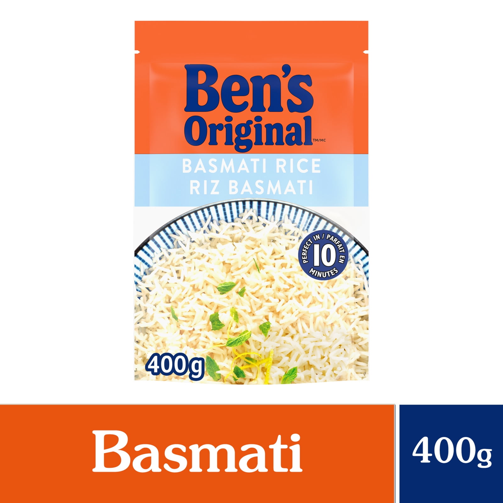 BEN'S ORIGINAL riz basmati, sac de 400 g La perfection à tout coupMC