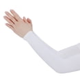 thumbnail image 1 of Soidarity 1 par de calentadores de mangas de brazo, manga deportiva, protección solar UV, cubierta de mano, calentador de refrigeración, correr, pescar, Ciclismo Blanco Soidarity OD001589-05, 1 of 6