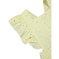 thumbnail image 4 of goowrom Daisy Print Square Collar Ruffle Fly Sleeve Baby Romper with Headband, 4 of 10