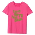thumbnail image 2 of Camiseta para mujer con cuello redondo y trajes de moda, camisetas de verano para desplazamientos y viajes SG, 2 of 7