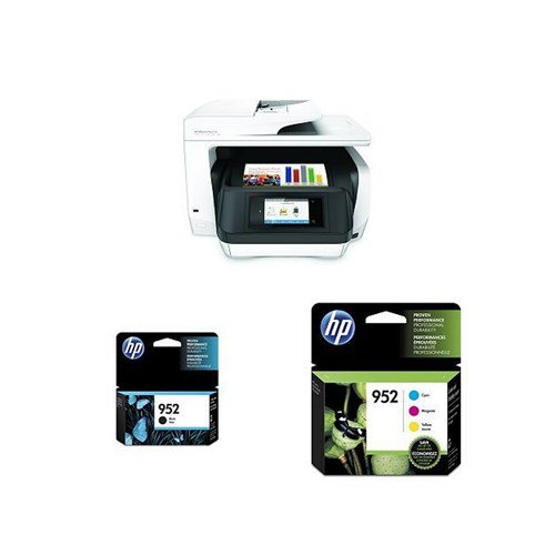 HP OfficeJet Pro 8720 AIO Photo Printer with 952 Black and Tri Color